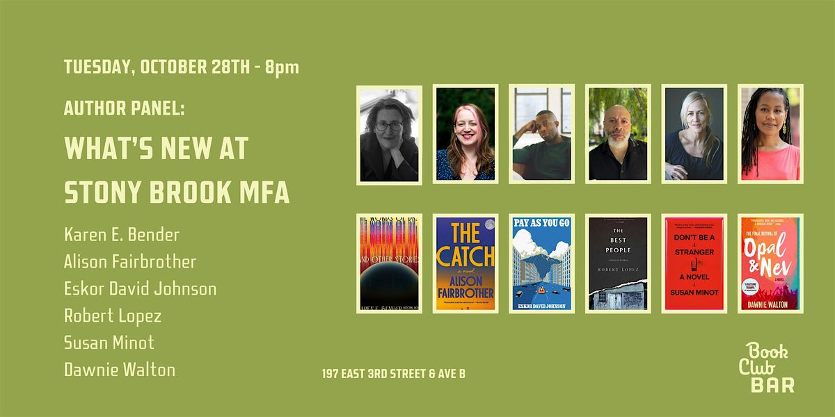 Author Panel:  What's New in the MFA Program at Stony Brook Manhattan