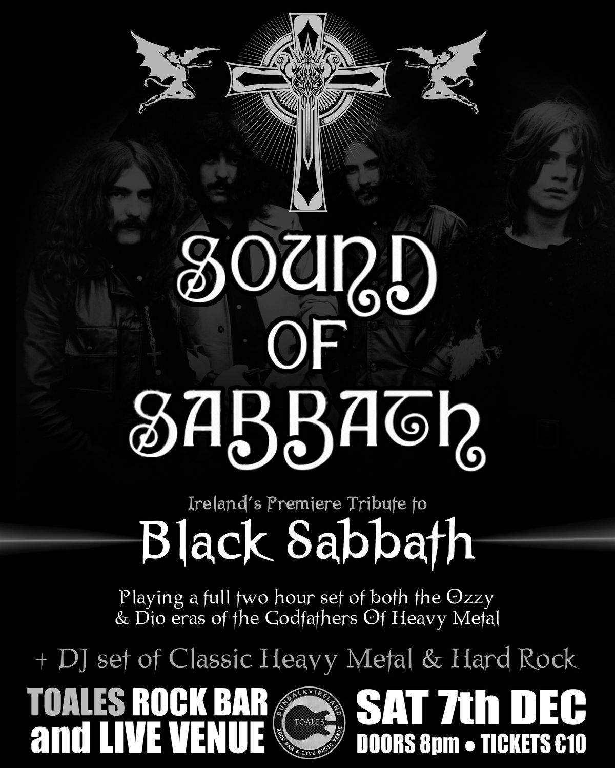 SOUND OF SABBATH (Black sabbath Tribute) - Toales Live Venue, Dundalk