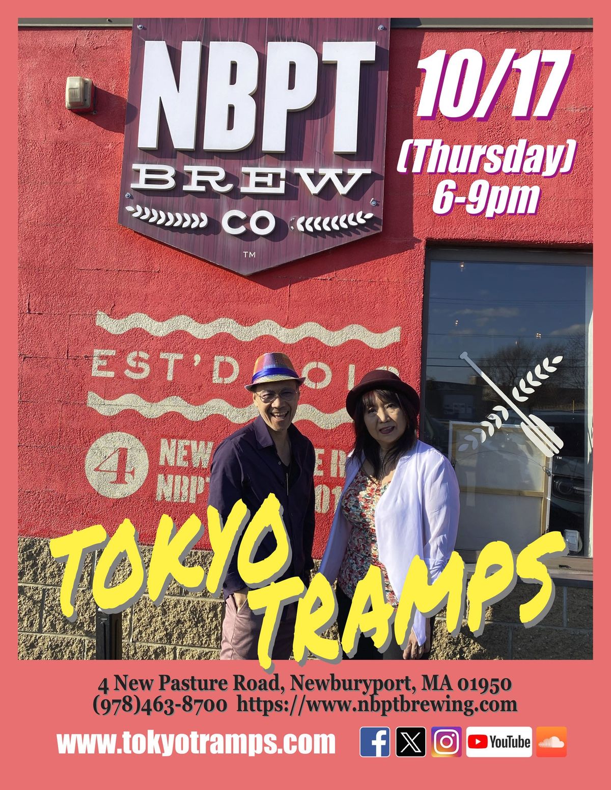 TOKYO TRAMPS @Newburyport Brewing Co!