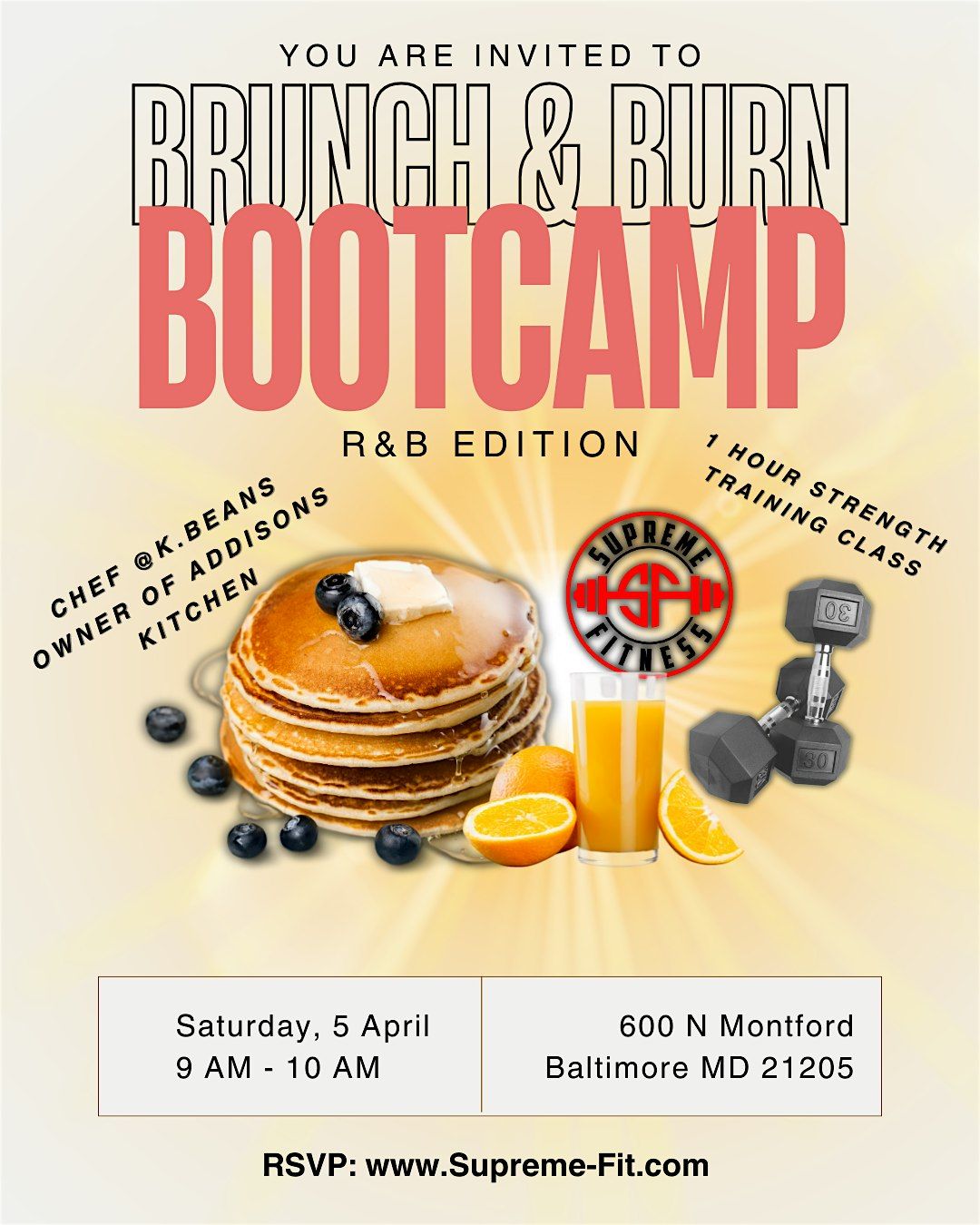 Brunch & Burn Bootcamp - R&B Edition