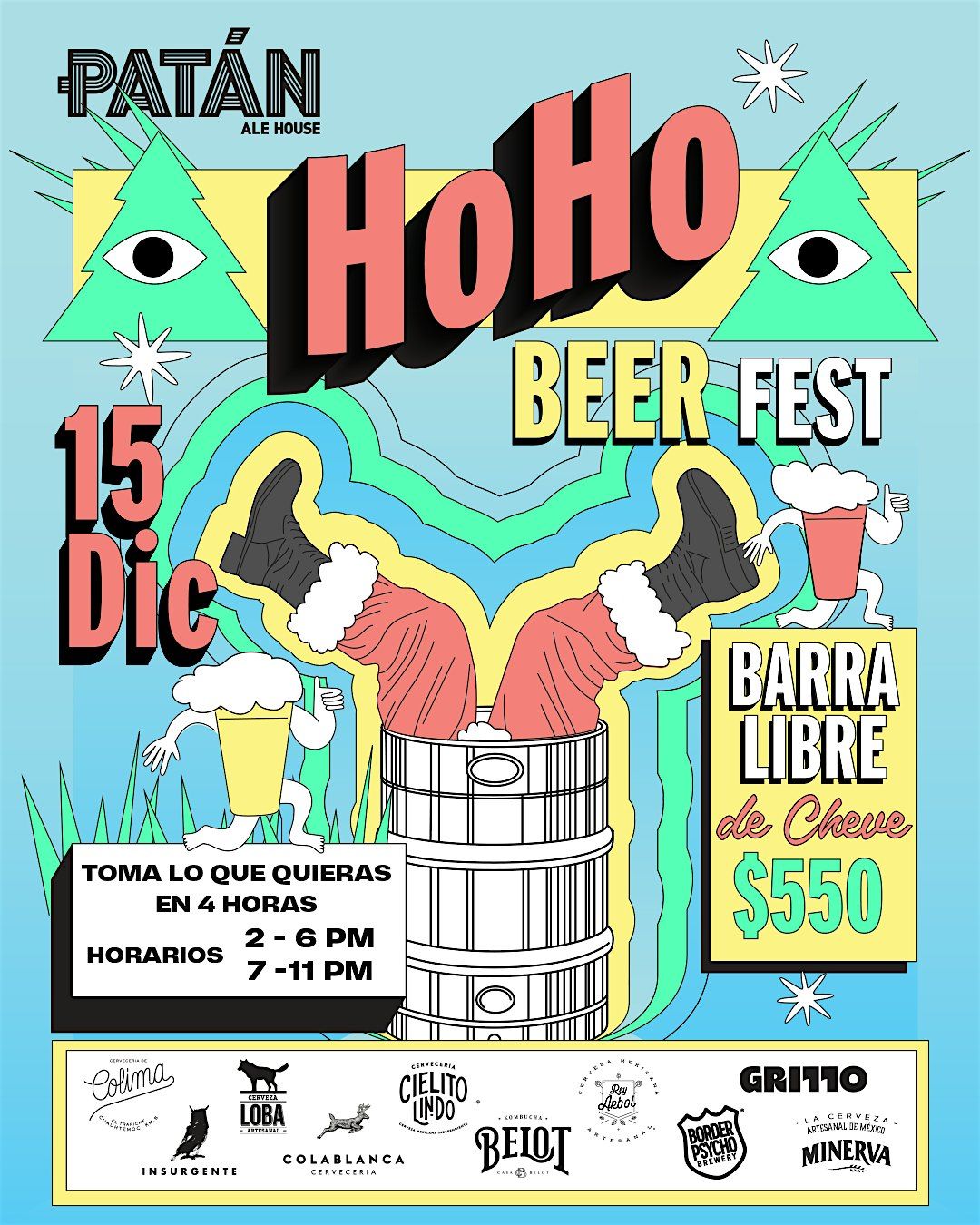 HOHO PAT\u00c1N BEER FEST 2 A 6 PM