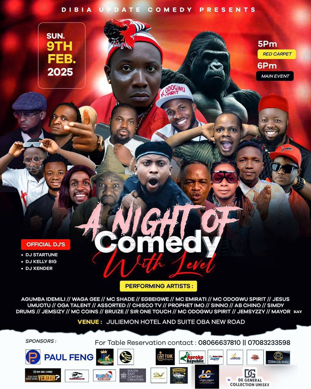 A night of comedy with Level