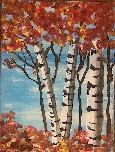 Adult Paint Night - Fall Birch Tree