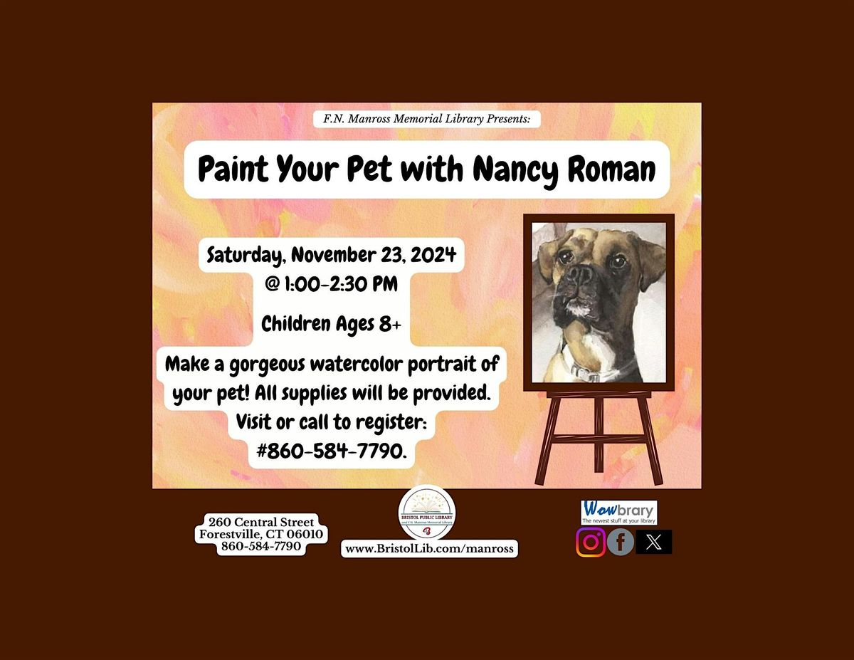 Paint Your Pet with Nancy Roman