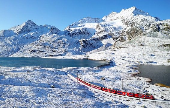 Trenino Rosso del Bernina... in inverno!!! *.*