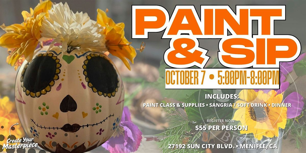Paint and  Sip - Pumpkin Picassos