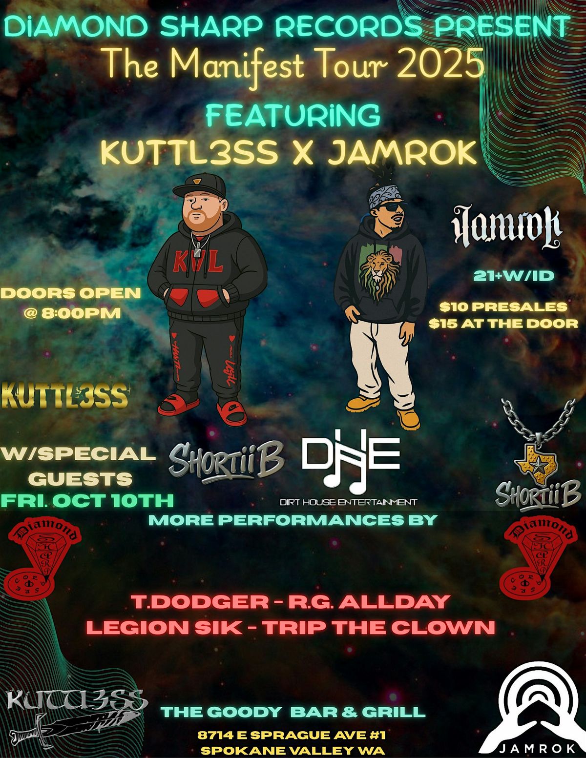 Diamond Sharp Records & LYYV ent present the manifest tour feat Kuttl3ss