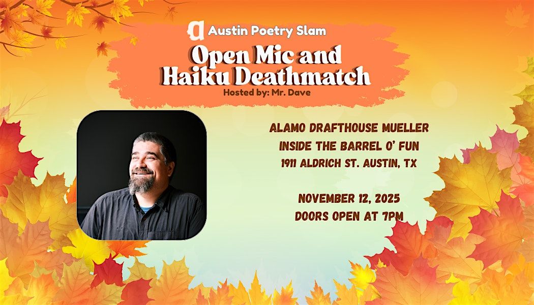 Austin Poetry Slam Open Mic and Haiku Deathmatch