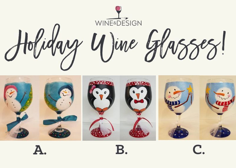 Holiday Wine Glasses! Get ready for winter and mulled wine. Choose your favorite. $45\/set