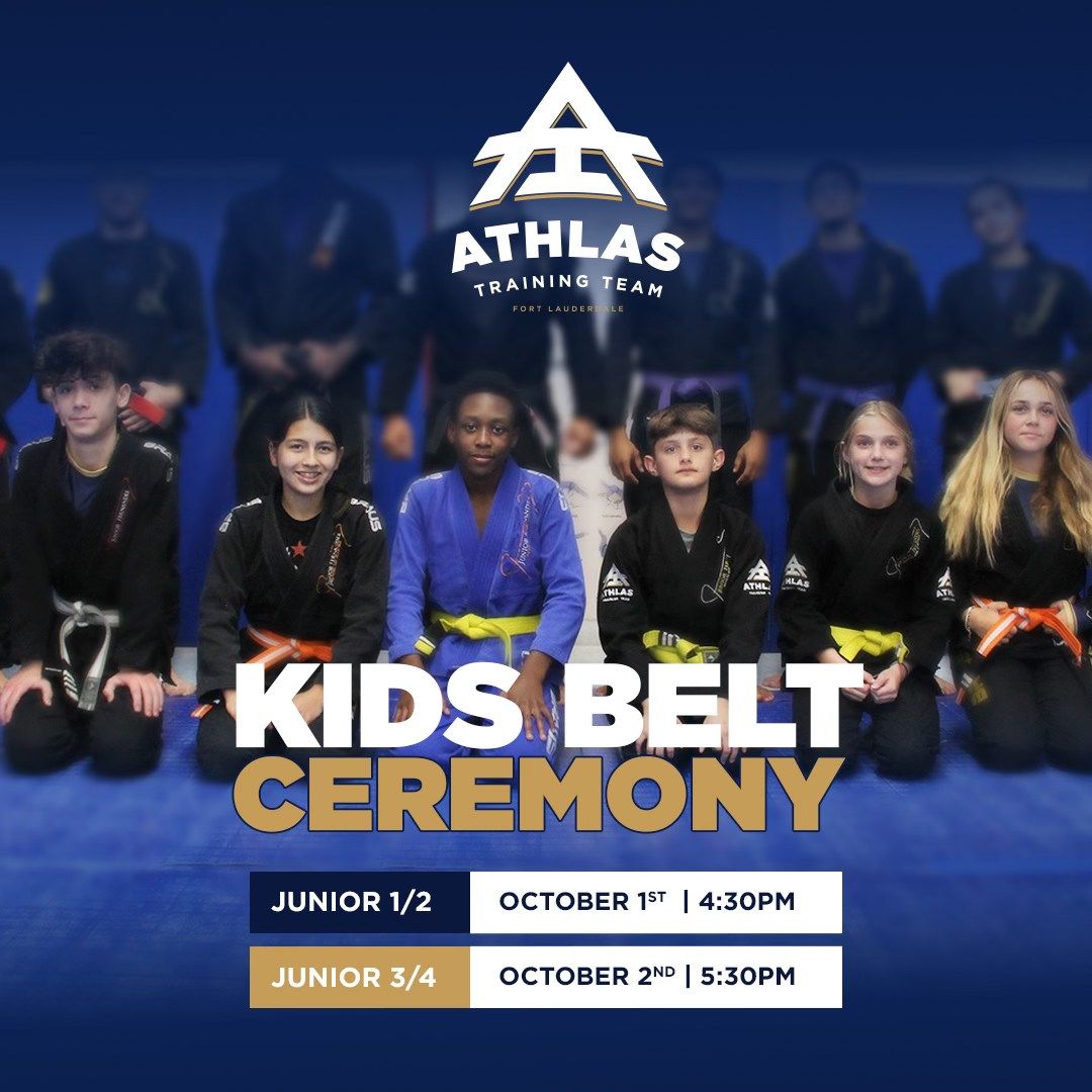 KIDS BELT PROMOTION  JR 3 AND JR 4