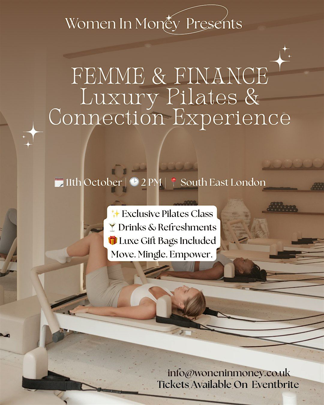 FEMME & FINANCE: Luxury Pilates & Connection Experience