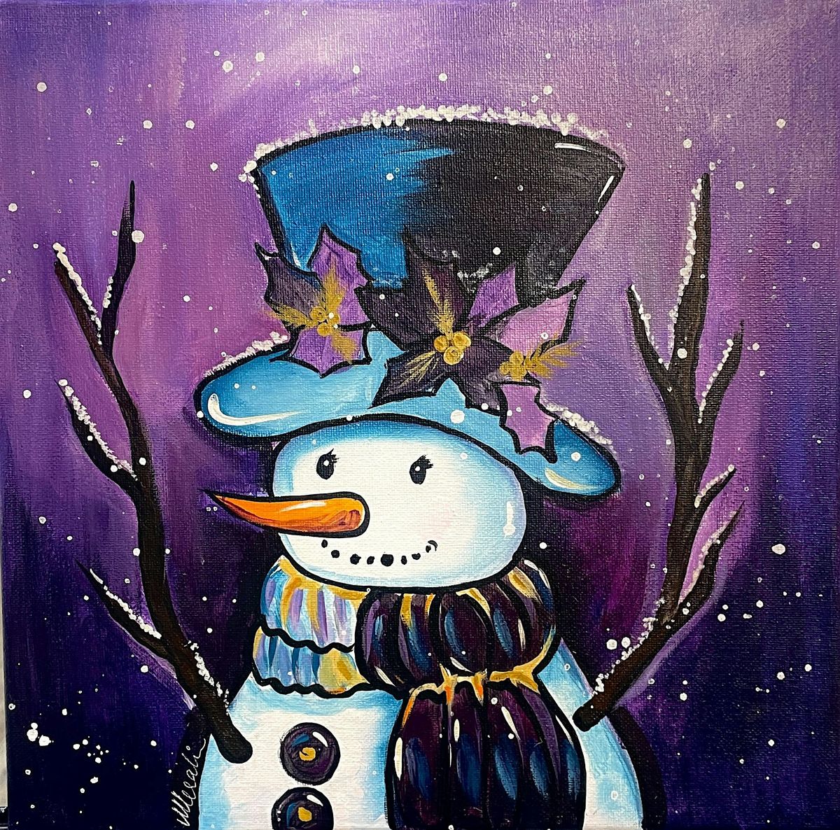 Winter Sip n Paint Morning - Snowman