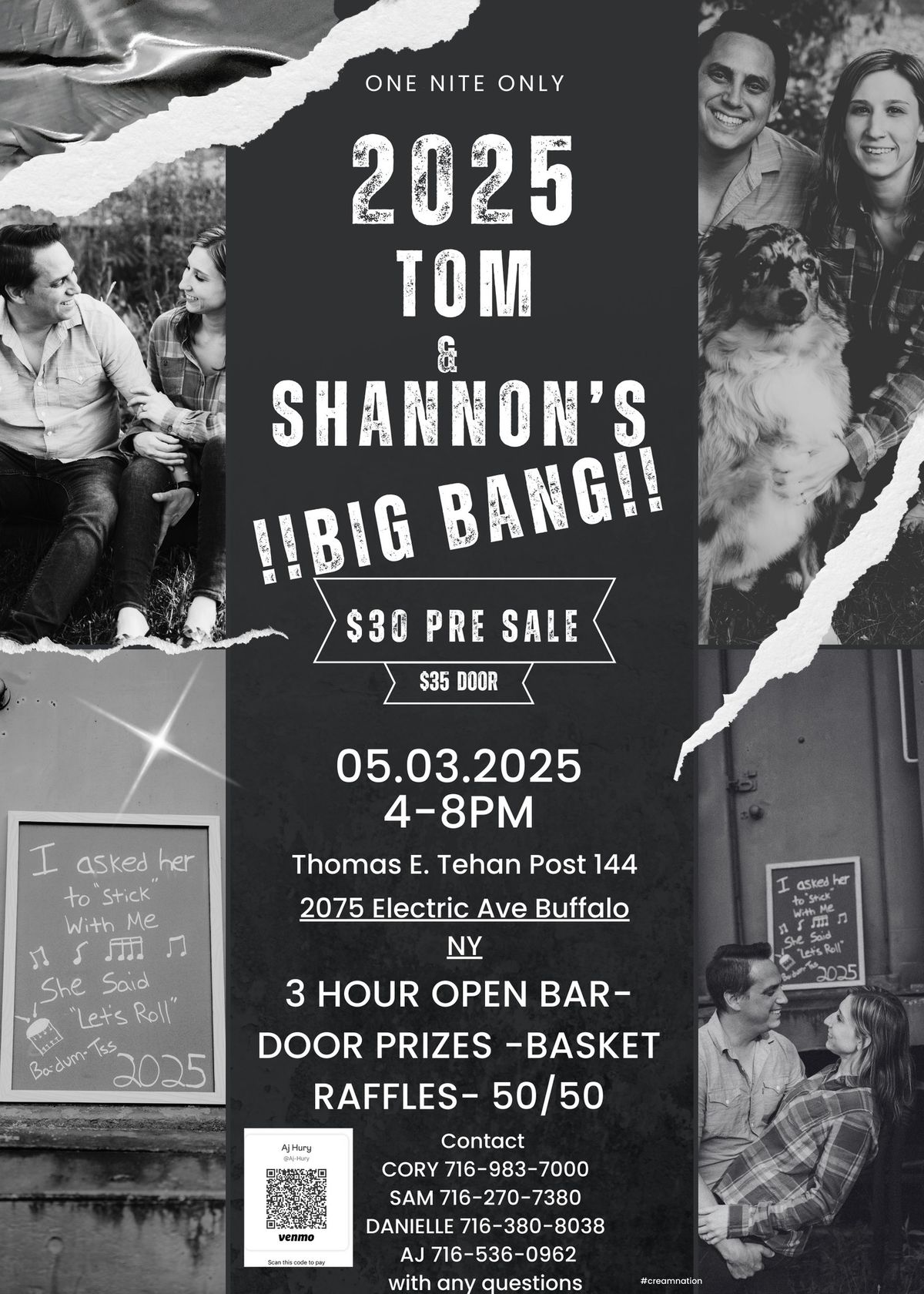 Tom and Shannon\u2019s Big bang!! 