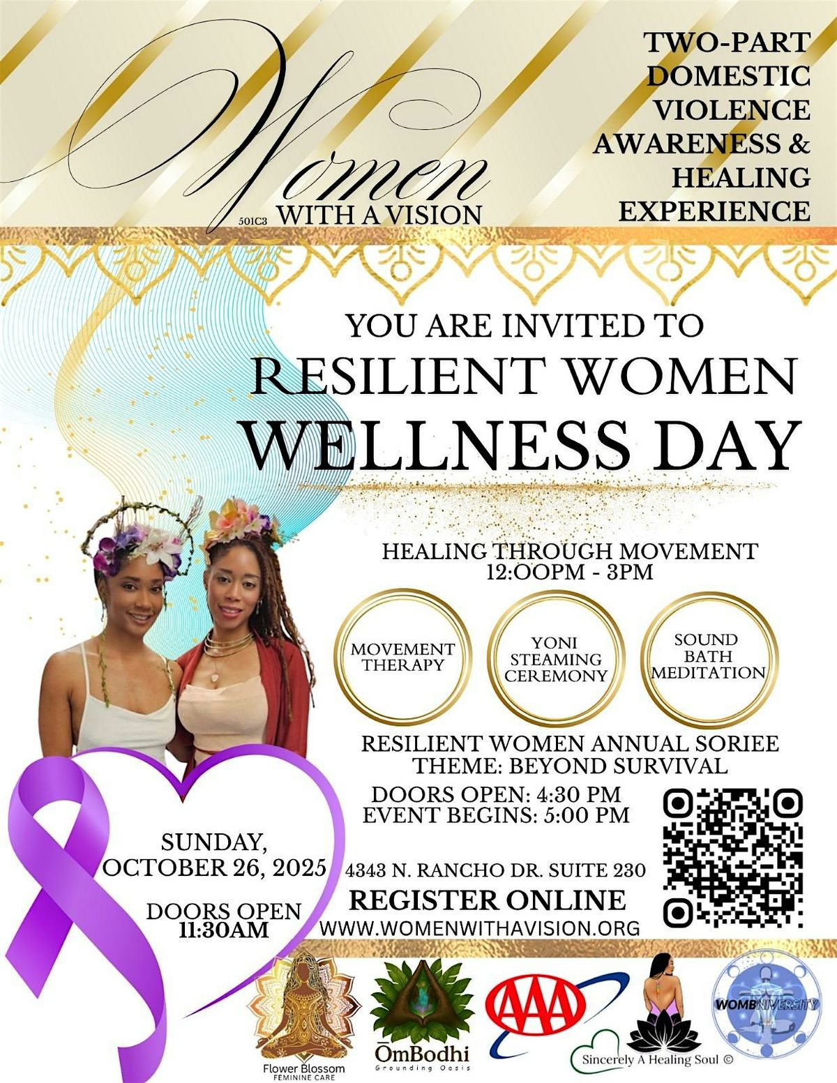 Resilient Women Wellness Day in Honor Of Domestic Violence Awareness Month