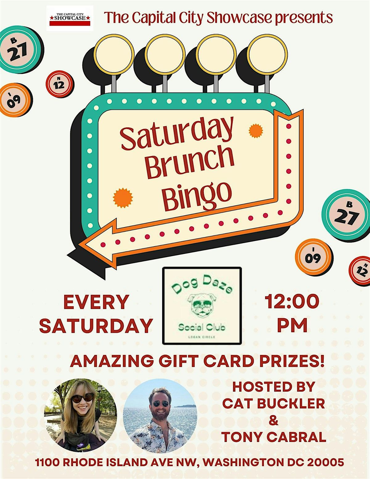 Saturday Brunch Bingo at Dog Daze Social Club