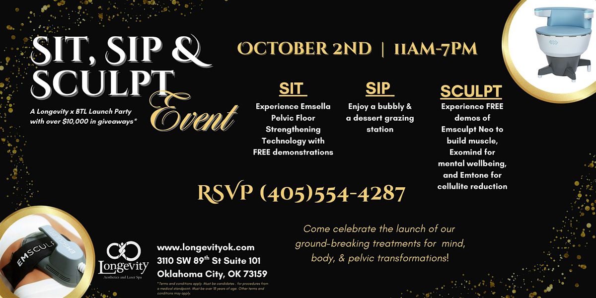 Sit, Sip, & Sculpt Event