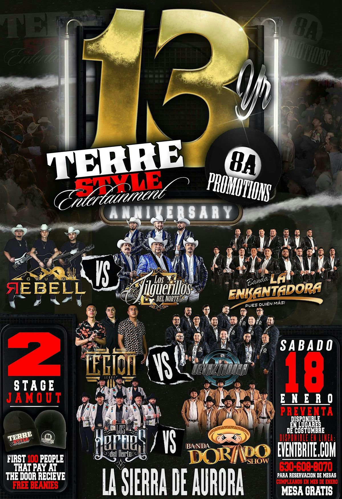 TERRE STYLE ENT. & 8A PRO.  ANIVERSARIO #13