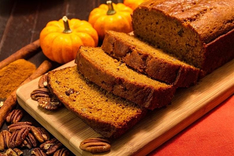 Pumpkin Bread Baking