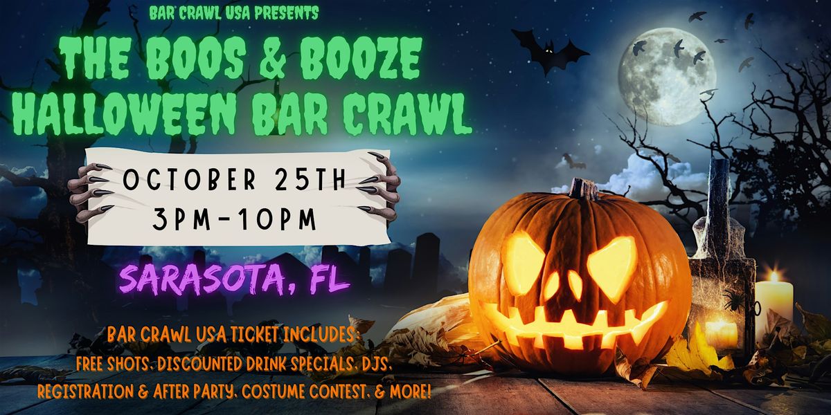 Sarasota Boos & Booze Halloween Bar Crawl, by Bar Crawl USA