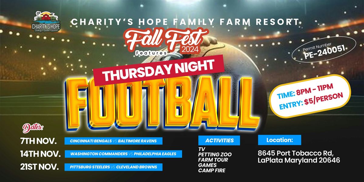 Fall Fest Series Presents\u2026Thursday Night Football