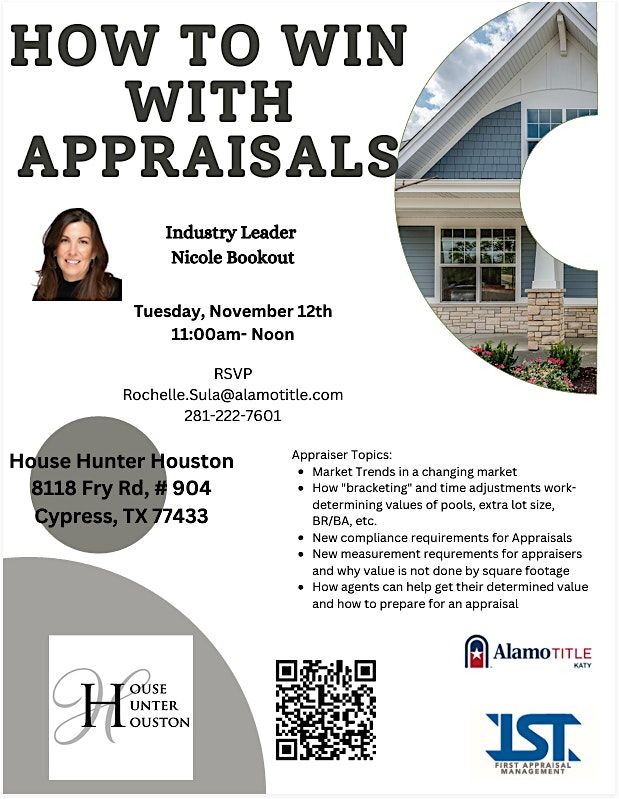 CE Class for Realtors "How to Win with Appraisals"