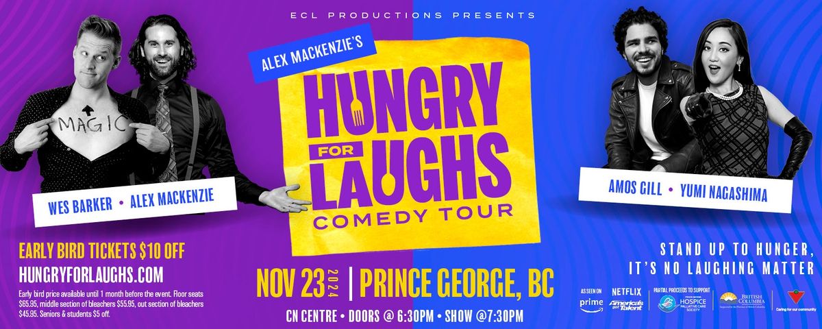 Hungry For Laughs Comedy Tour at Vernon and District Performing Arts Centre