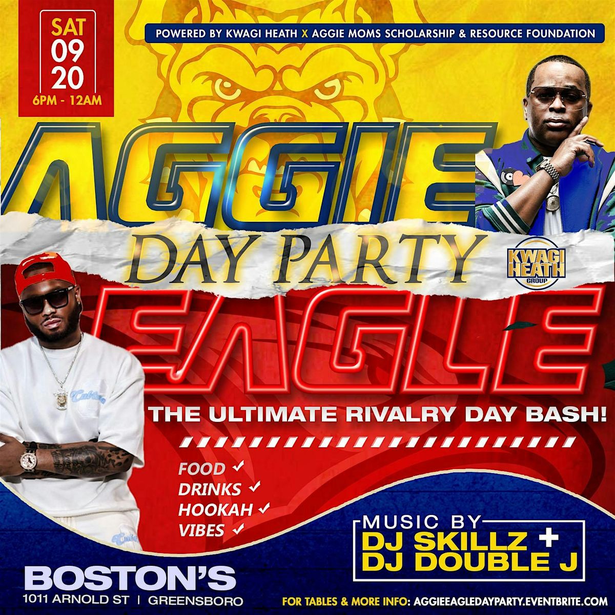 AGGIE EAGLE DAY PARTY "The Ultimate Rivalry Day Bash"