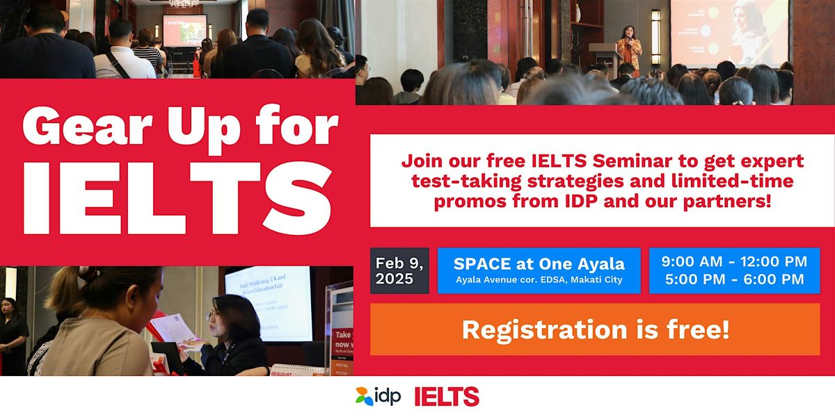 IDP\u2019s Gear Up for IELTS Seminar - Manila