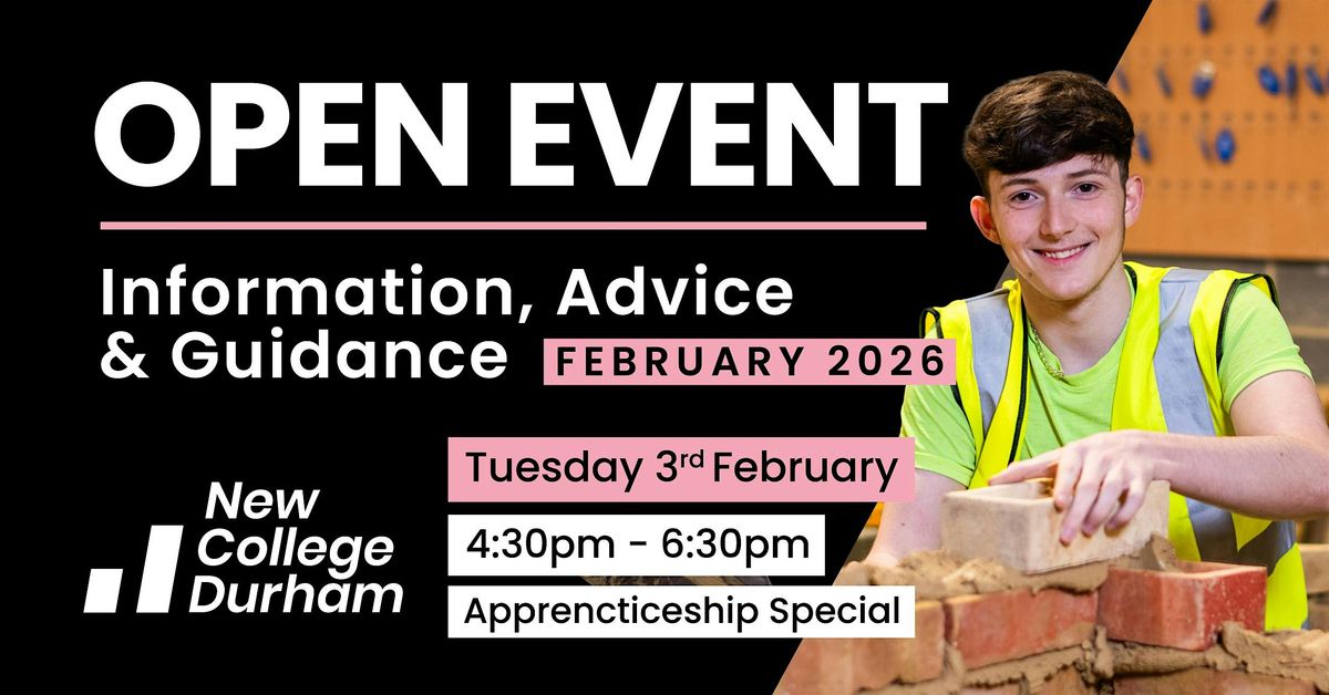 Information, Advice & Guidance Open Event - Apprenticeship Special