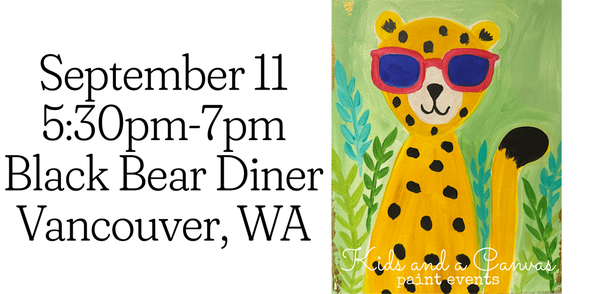 Kids and a Canvas Paint Night -Chill Cheetah