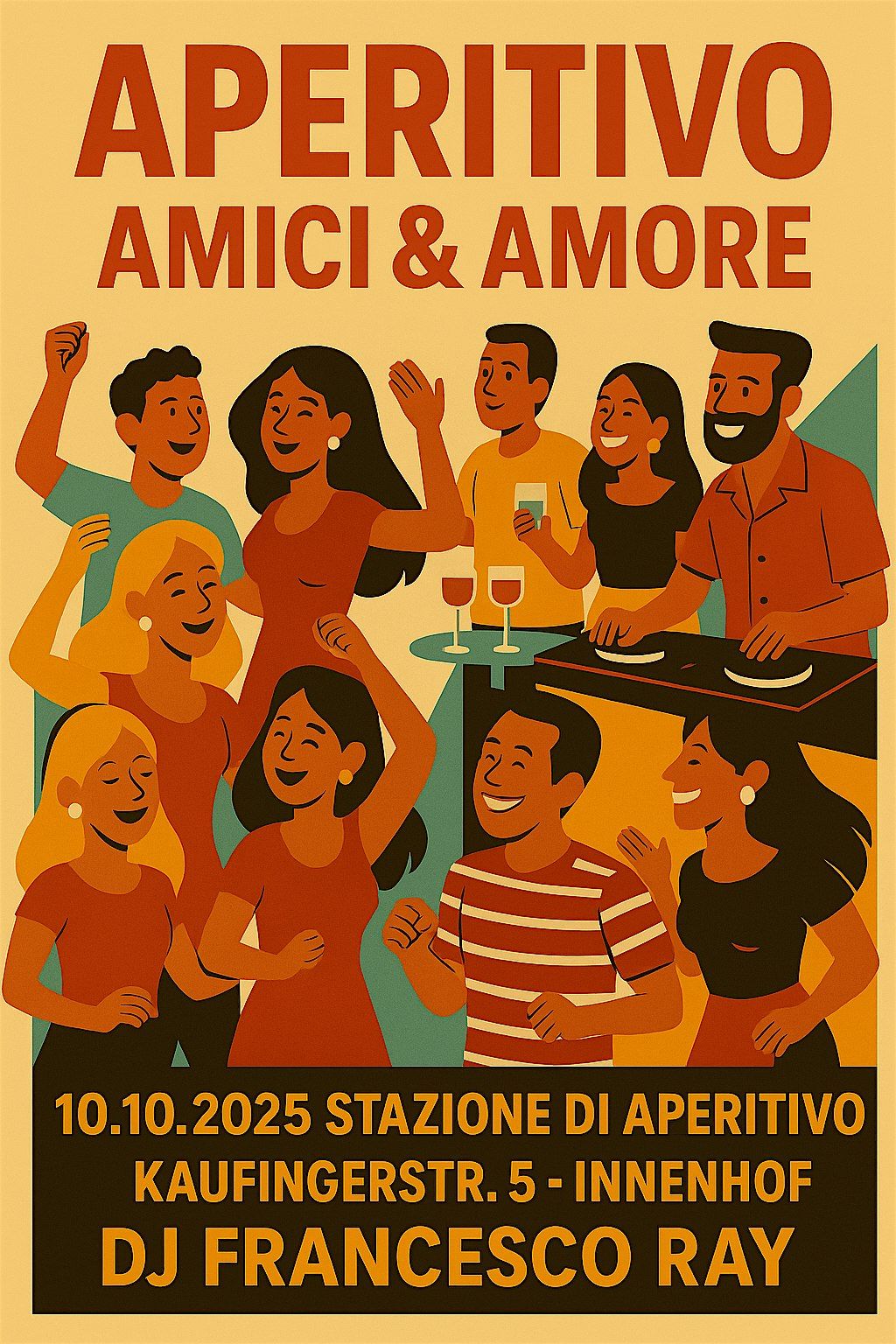 APERITIVO, AMICI & AMORE mit DJ Francesco Ray