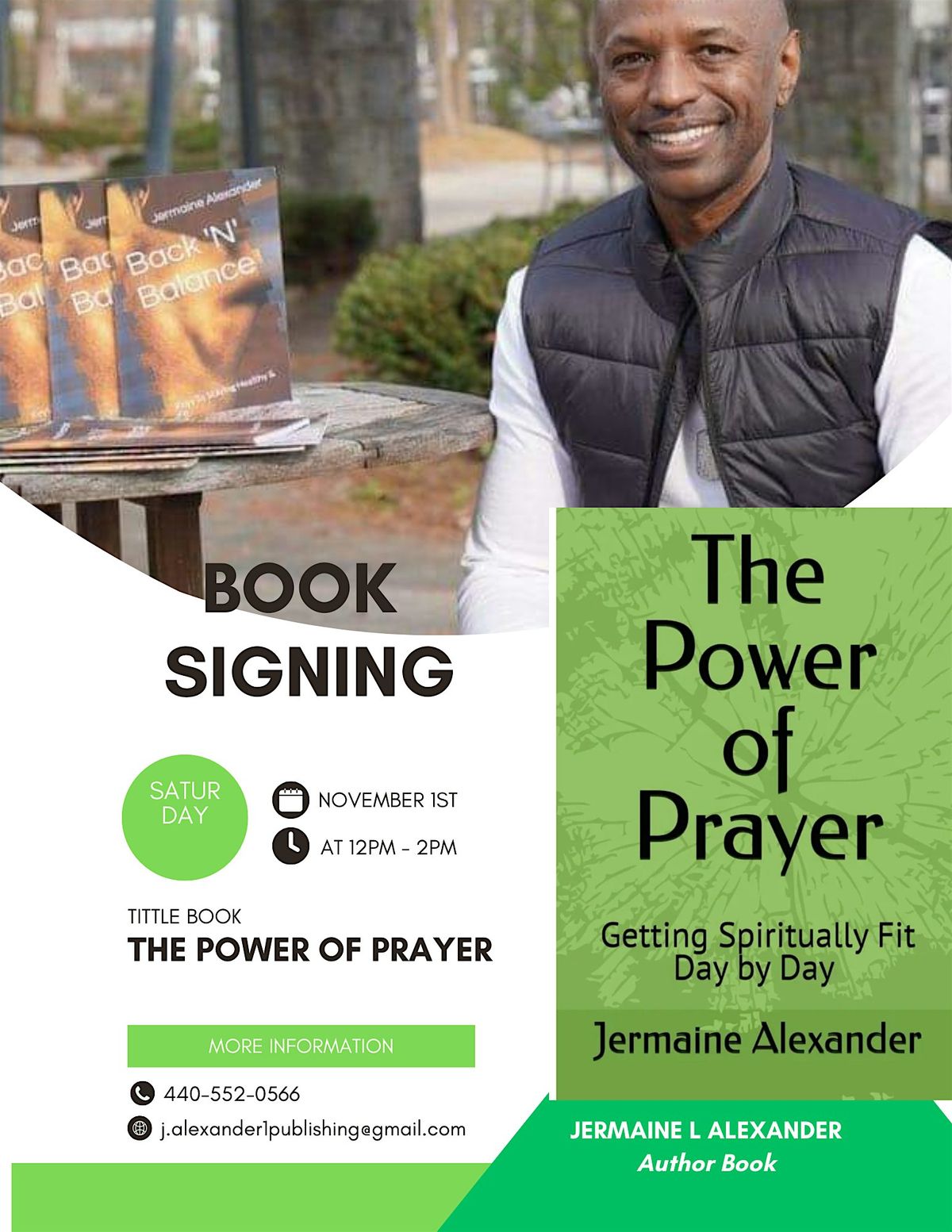 Book Signing & Review: 'The Power of Prayer" w\/Jermaine Alexander - Author