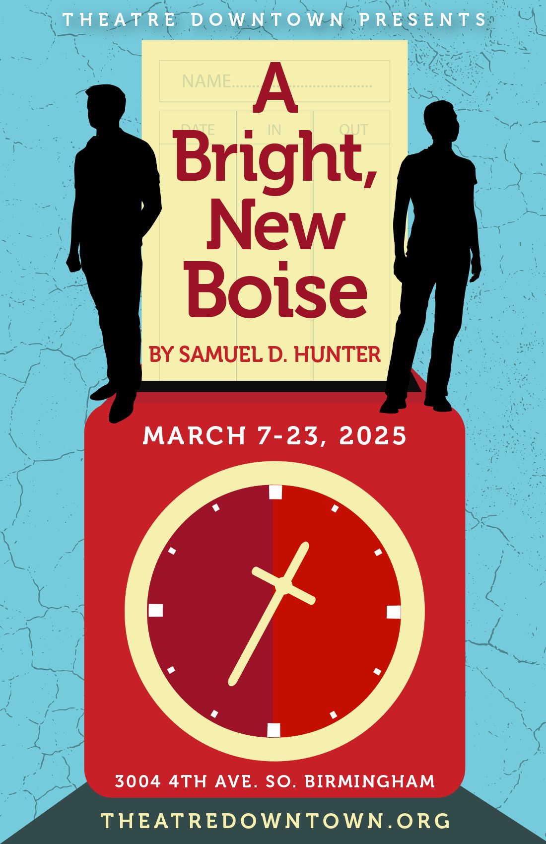 AUDITIONS for A BRIGHT, NEW BOISE by Samuel D. Hunter