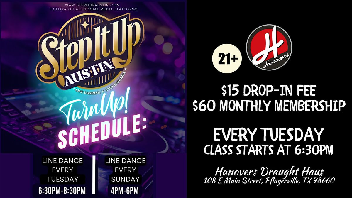 Step It Up ATX: Line Dance Class @ Hanovers Pflugerville
