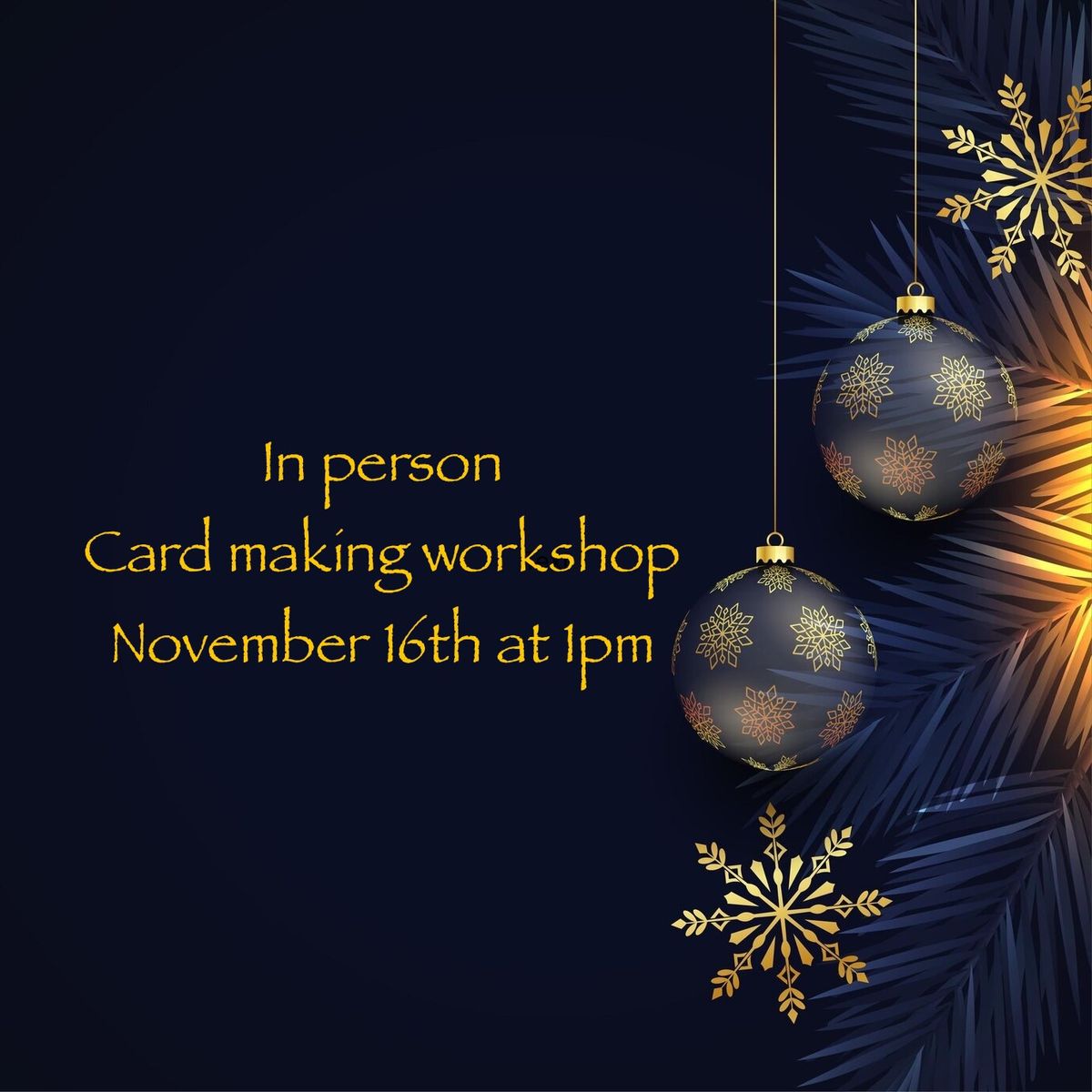 November\u2019s In Person Card Making get together 