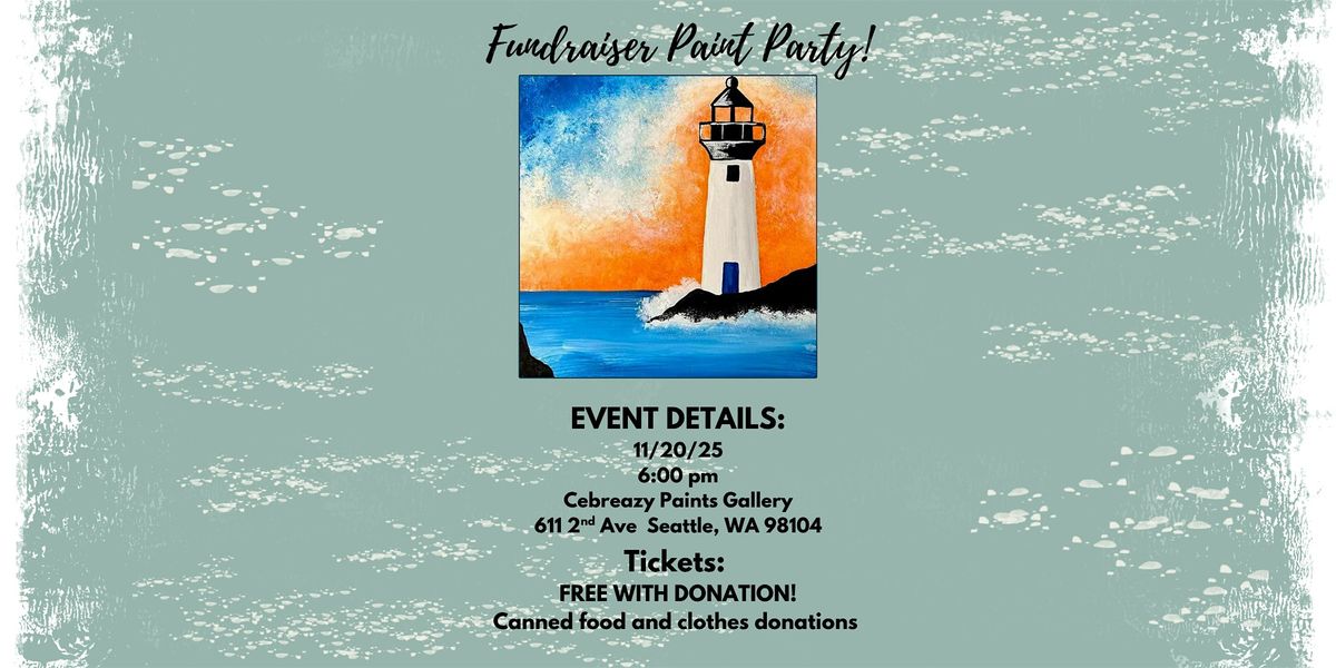 Food & Clothing Drive Paint Party