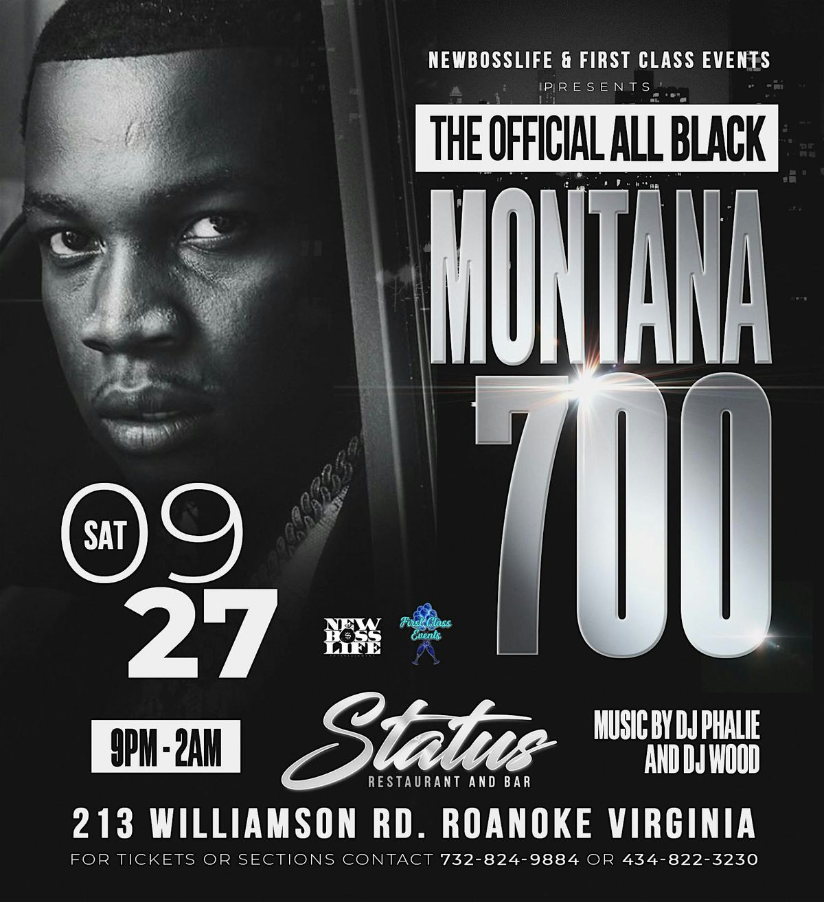 Montana 700 performing live the official \u201cALL BLACK\u201d