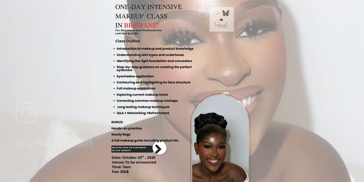 ONE-DAY INTENSIVE MAKEUP MASTER CLASS IN BRISBANE
