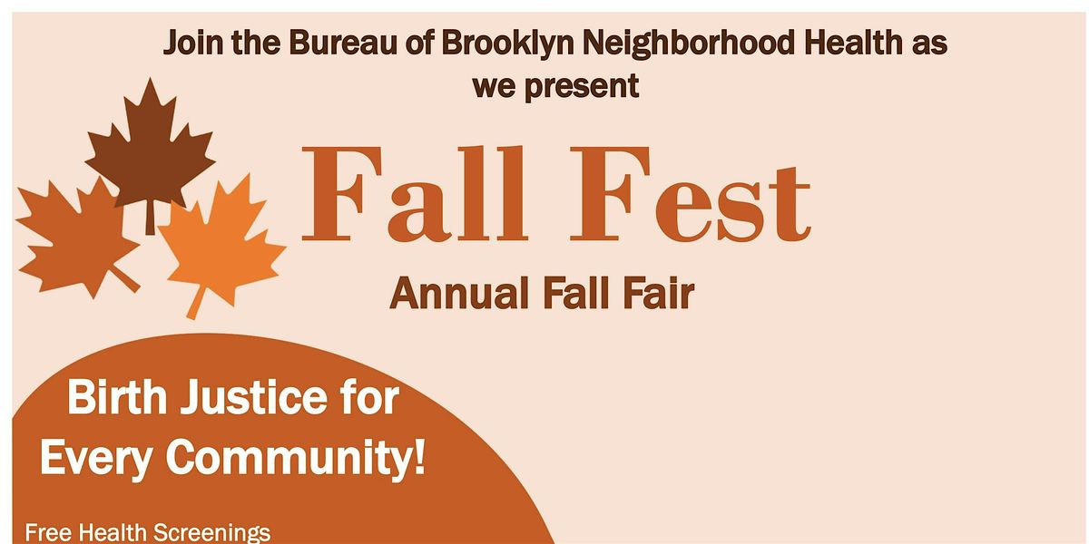 Brooklyn Neighborhood Health Annual Fall Festival