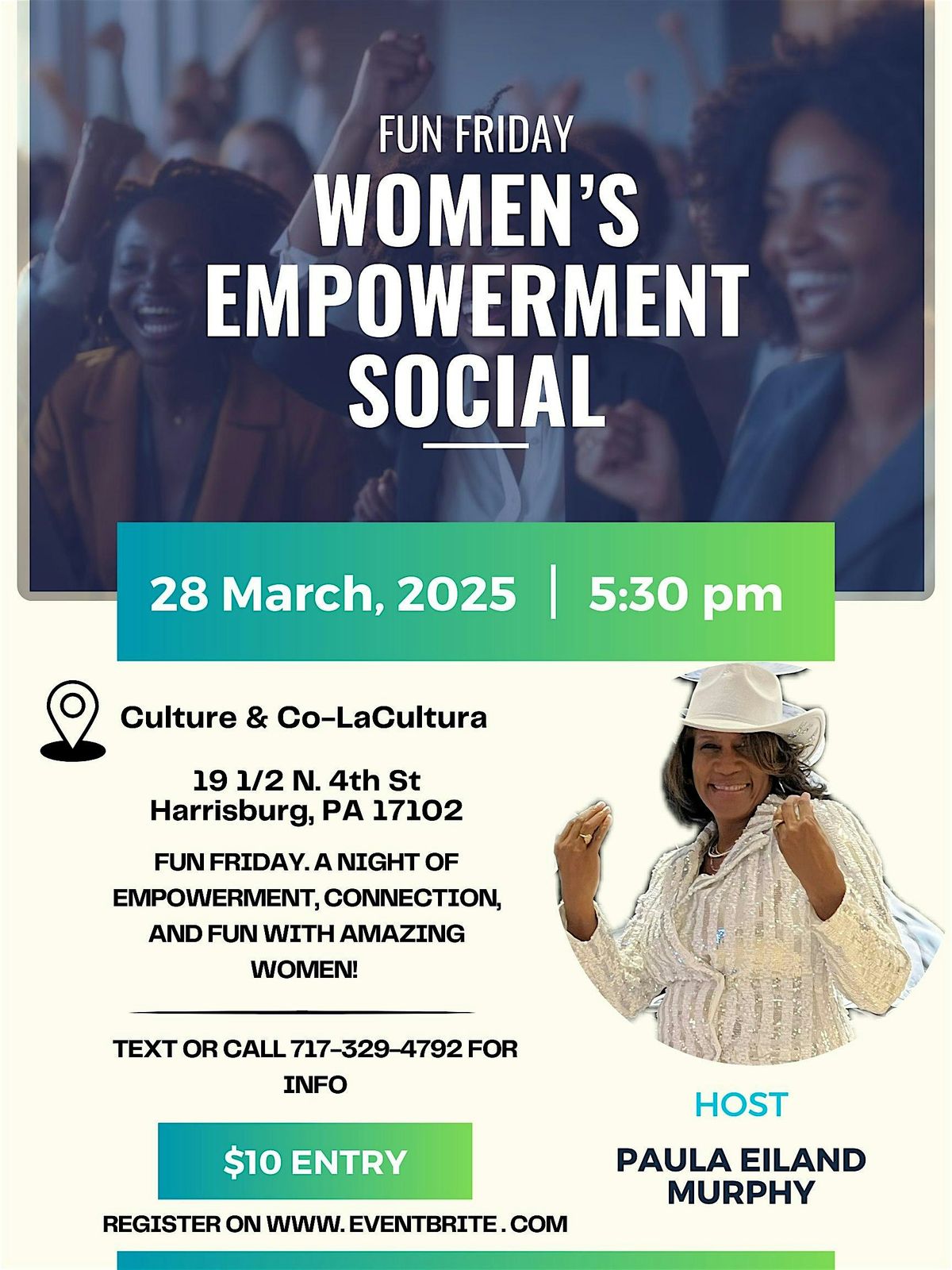 Women's Empowerment Social!  Hosted by Paula E. Murphy