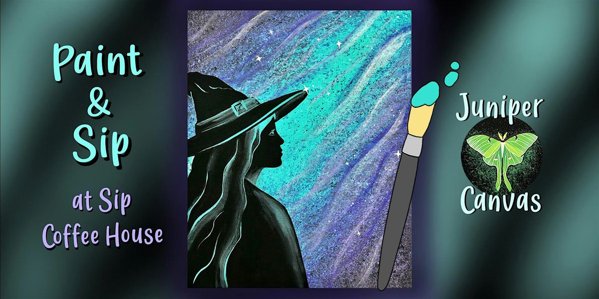 Paint & Sip at Sip Coffee House 2 in Highland: Mystic Witch