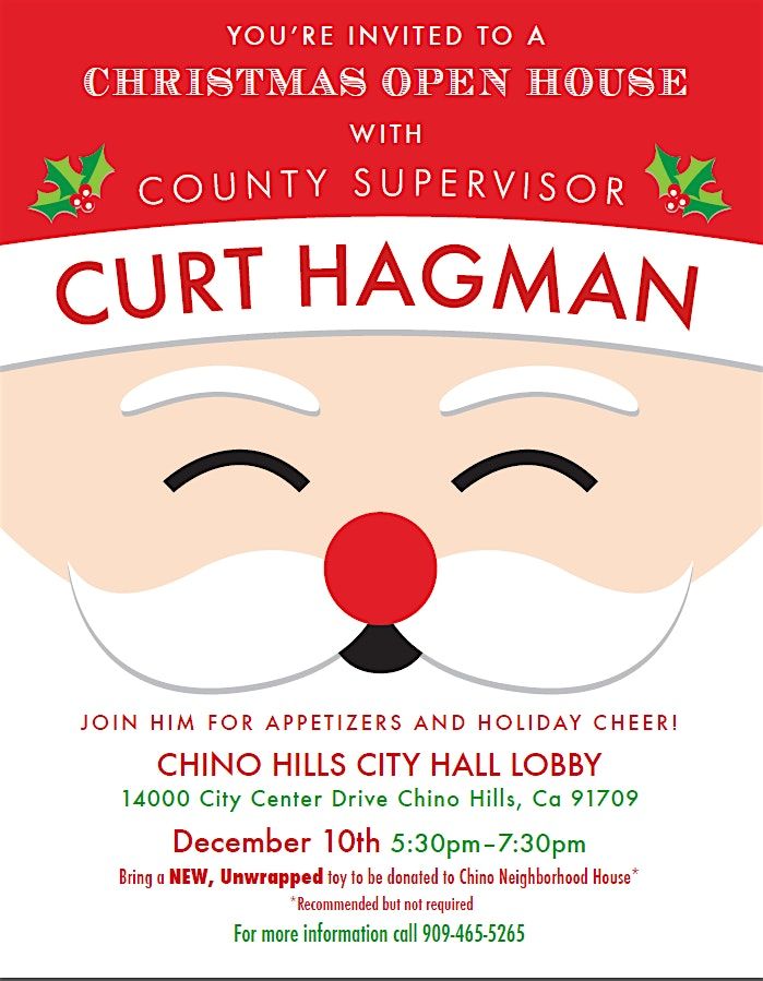 Supervisor Hagman's Christmas Open House 2025