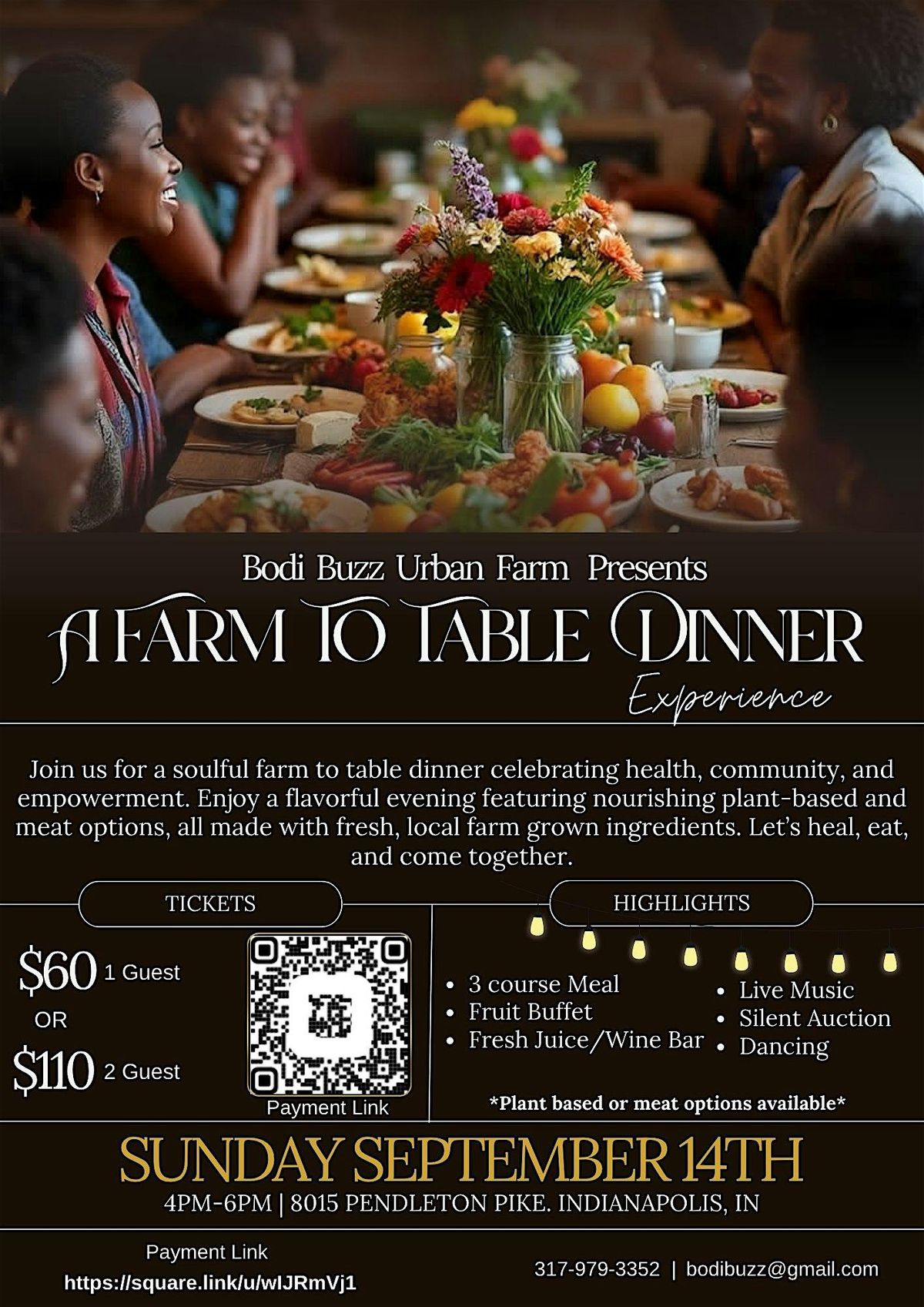 Farm To Table Dinner Experience