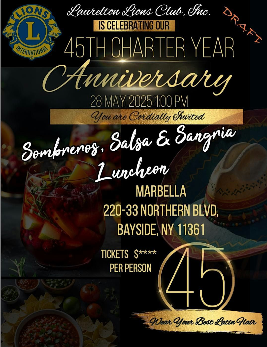 Laurelton Lions 45th Charter Year Anniversary Luncheon