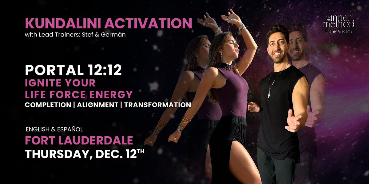 Kundalini Activation, 12\/12 Portal, 2 facilitators \u2022 12 December