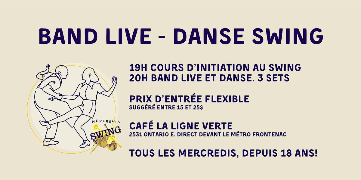 Live jazz and swing dancing - Les Mercredis swing
