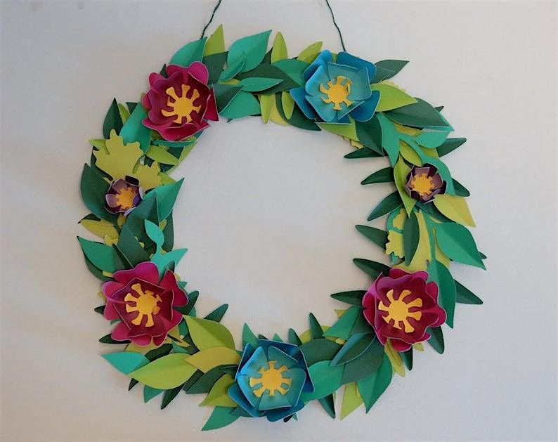 Winter Paper Wreaths Workshop Session 1