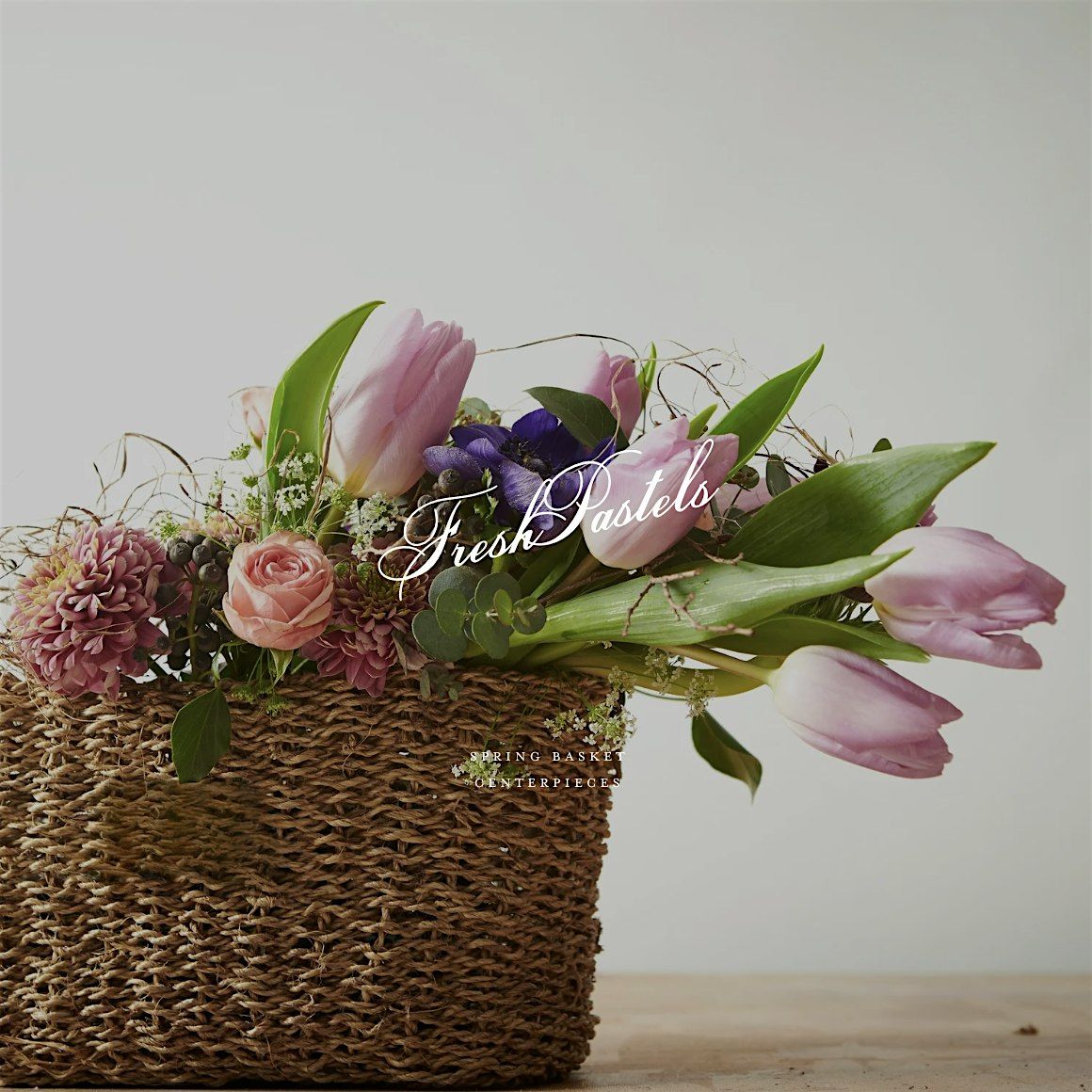 Fresh Pastels Floral Design Class with Plum Sage Flowers