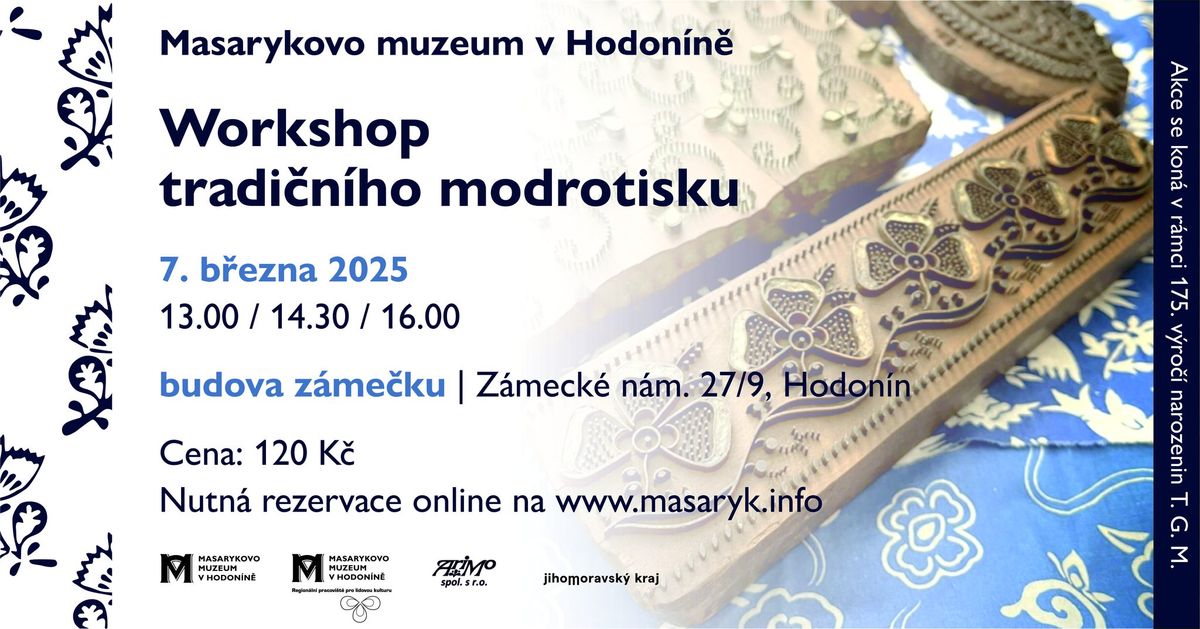 Workshop tradi\u010dn\u00edho modrotisku