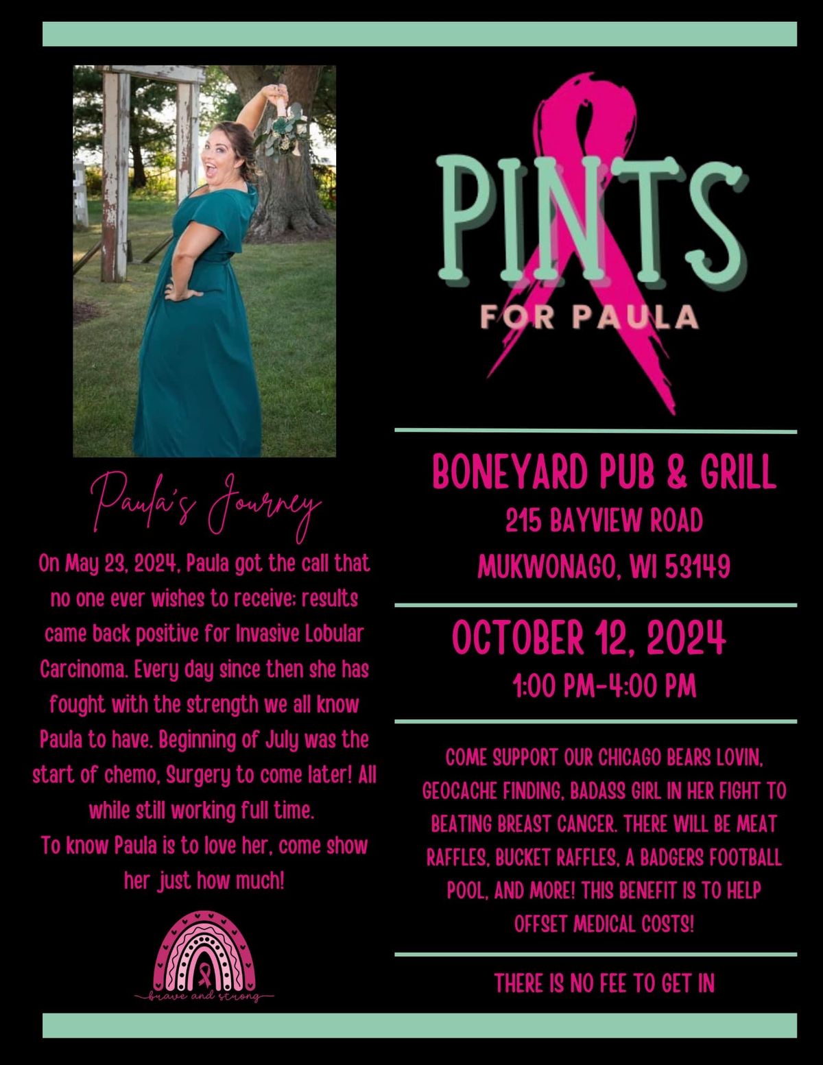 Pints for Paula! A benefit for Paula Marie at the Boneyard